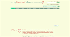 Desktop Screenshot of nickythomsonshop.com